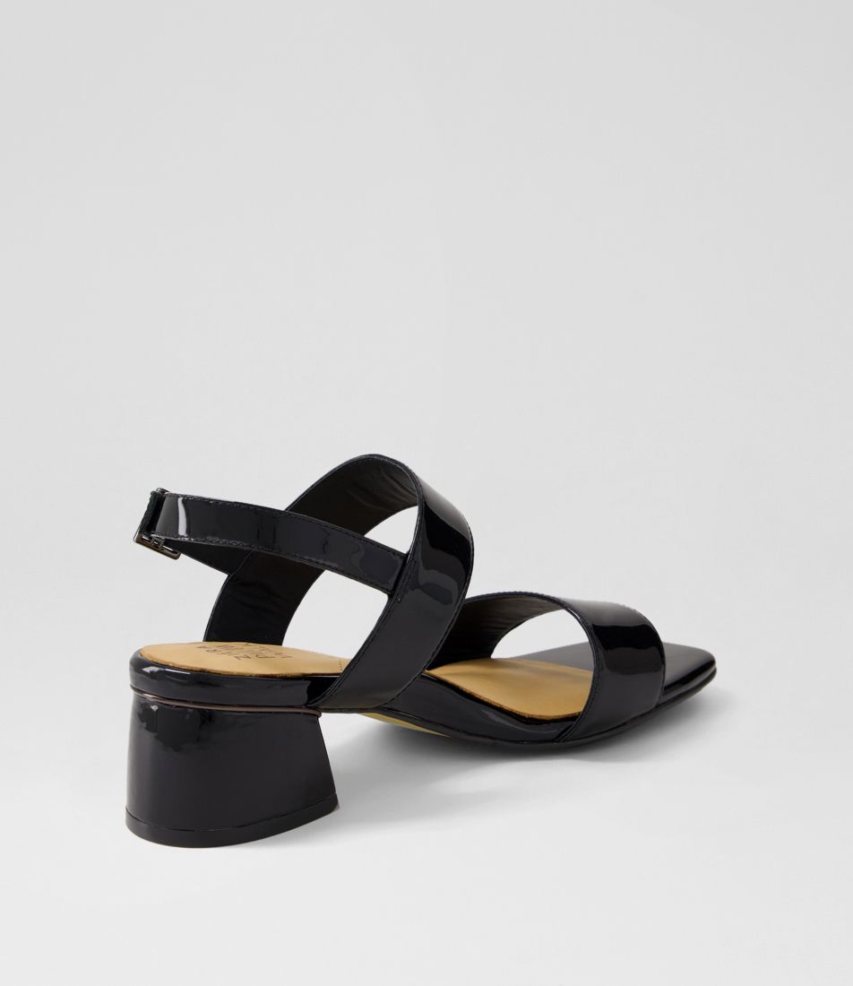ZIERA CAITLAN BLACK PATENT - Women Sandals - Collective Shoes 