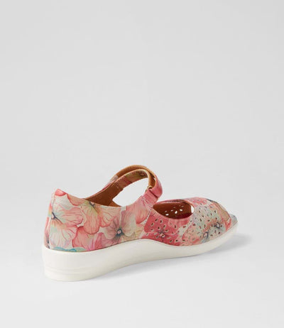 ZIERA DAFFODIL MELON FLOWER - Women Sandals - Collective Shoes 