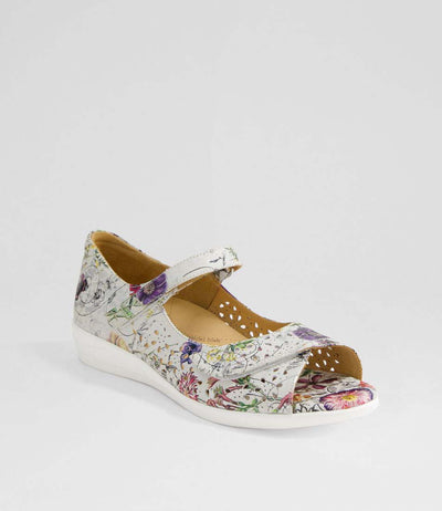 ZIERA DAFFODIL WHITE FIELDS - Women Sandals - Collective Shoes 