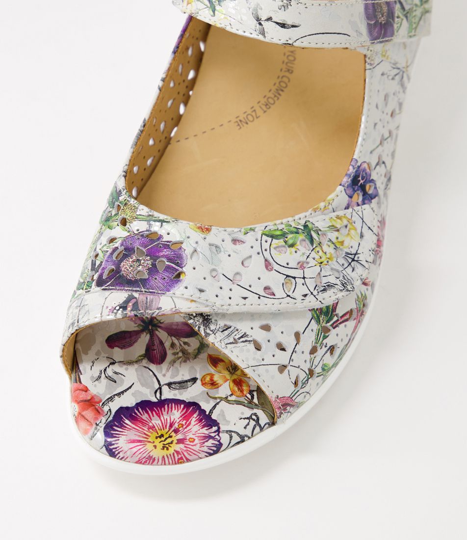 ZIERA DAFFODIL WHITE FIELDS - Women Sandals - Collective Shoes 