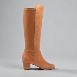 ZIERA GENTRYS TAN - Women High Boots - Collective Shoes 