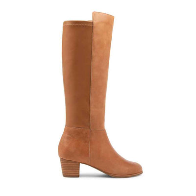 ZIERA GENTRYS TAN - Women High Boots - Collective Shoes 