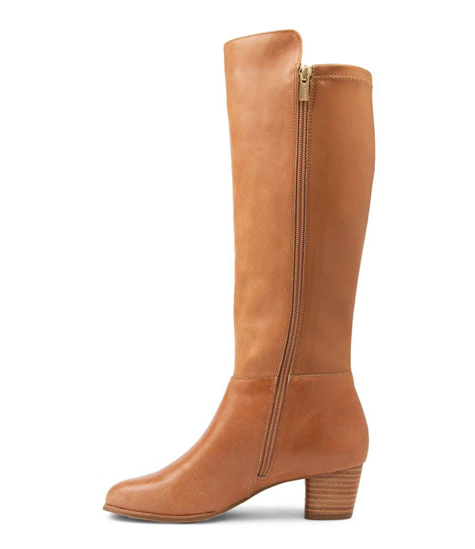 ZIERA GENTRYS TAN - Women High Boots - Collective Shoes 