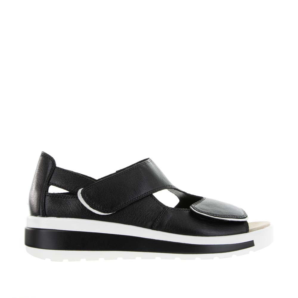 ZIERA GIALISSE BLACK - Women Sandals - Collective Shoes 