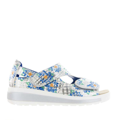 ZIERA GIALISSE BLUE SILVER - Women Sandals - Collective Shoes 