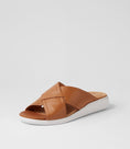 Load image into Gallery viewer, ZIERA IYOLO DK TAN - Women Slides - Collective Shoes 
