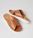 Load image into Gallery viewer, ZIERA IYOLO DK TAN - Women Slides - Collective Shoes 
