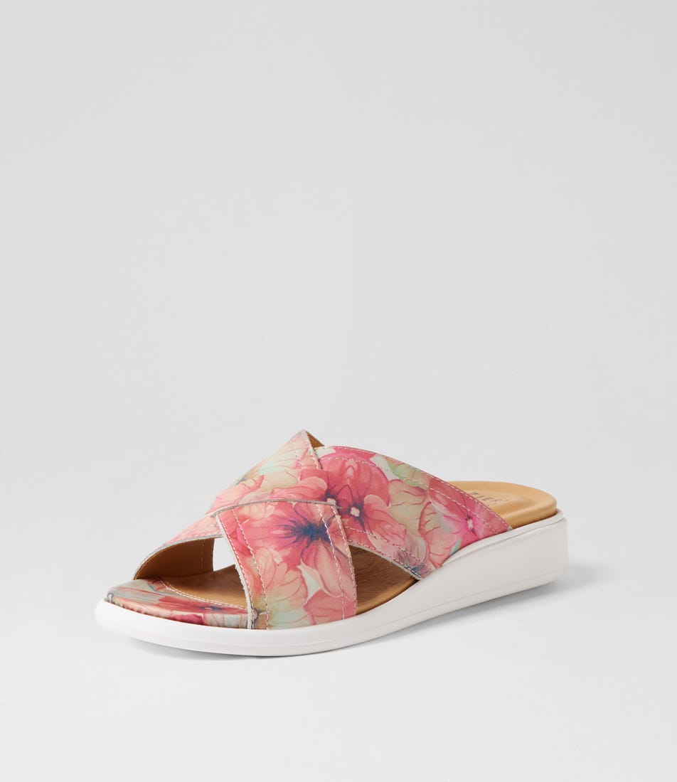 ZIERA IYOLO MELON FLOWER - Women Slides - Collective Shoes 