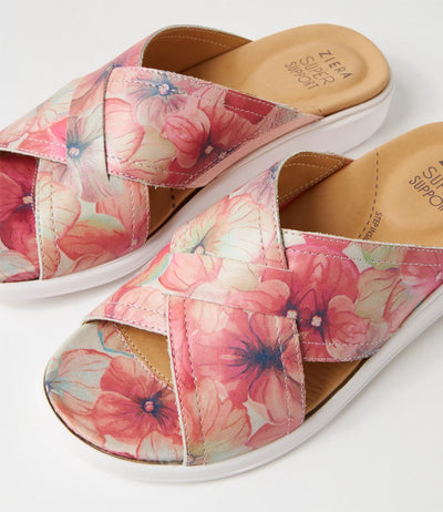 ZIERA IYOLO MELON FLOWER - Women Slides - Collective Shoes 