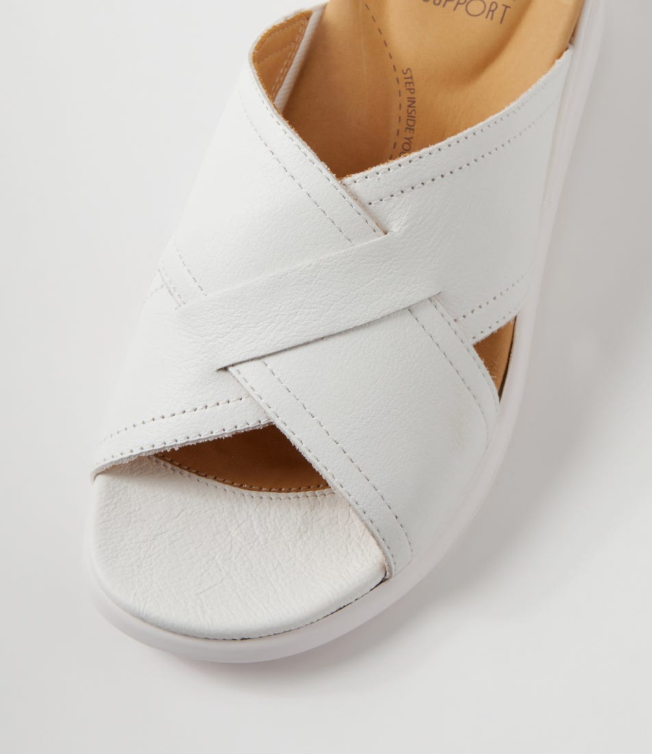 ZIERA IYOLO WHITE - Women Slides - Collective Shoes 