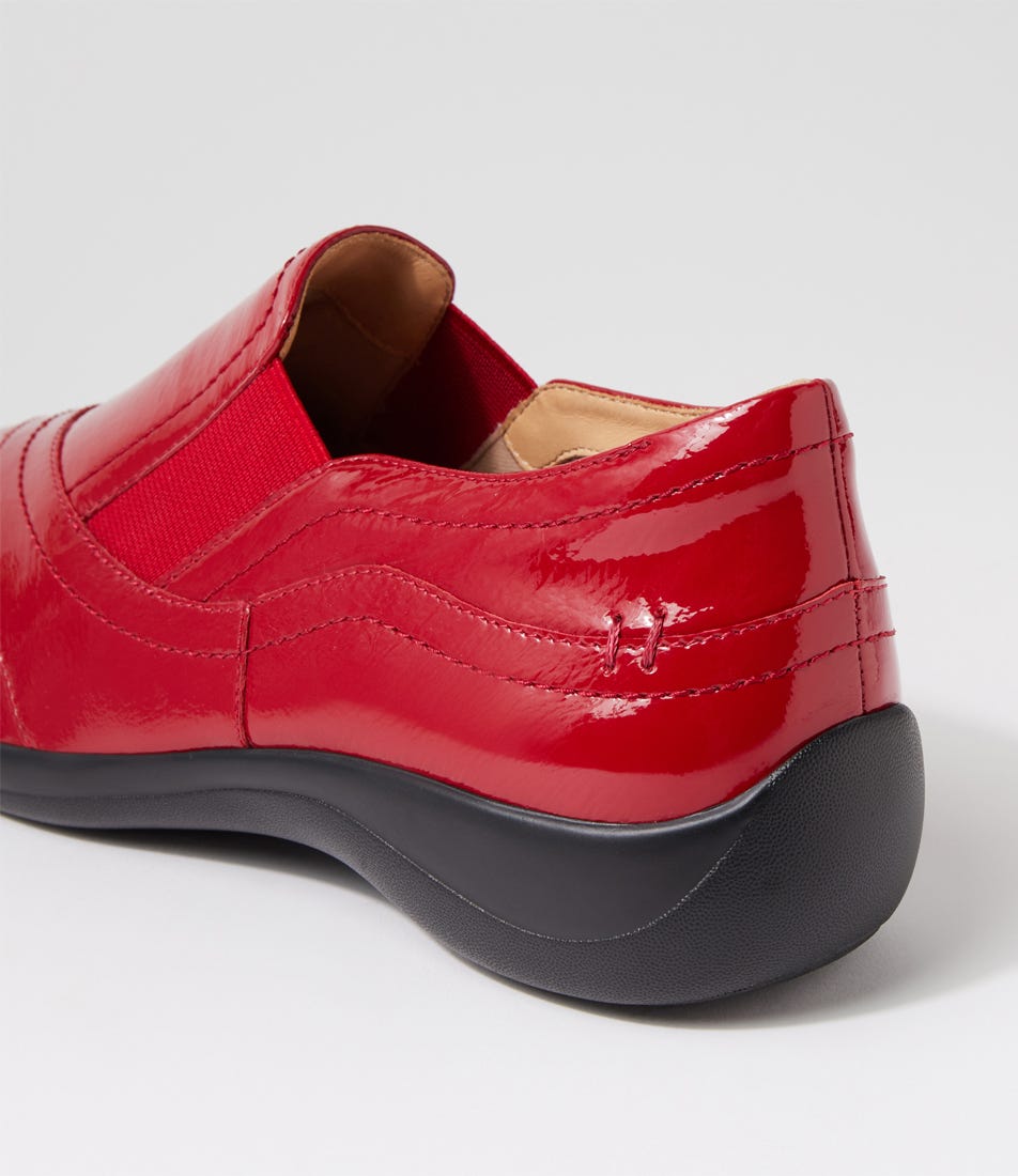 ZIERA JAVA DARK RED PATENT - Women Slip On - Collective Shoes 
