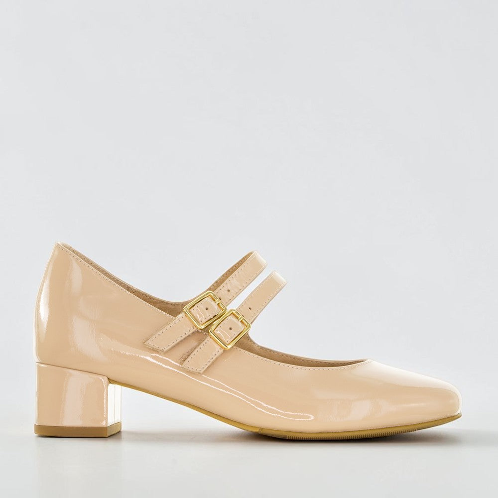 ZIERA KAROLY CAFE PATENT - Women Sandals - Collective Shoes 