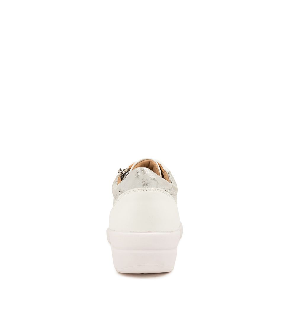 ZIERA NEWTON WHITE SILVER - Women sneakers - Collective Shoes 