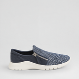 NAVY WHITE PRINT