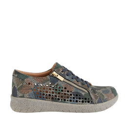 ZIERA SHOVO BLUE LEAF MULTI - Women sneakers - Collective Shoes 
