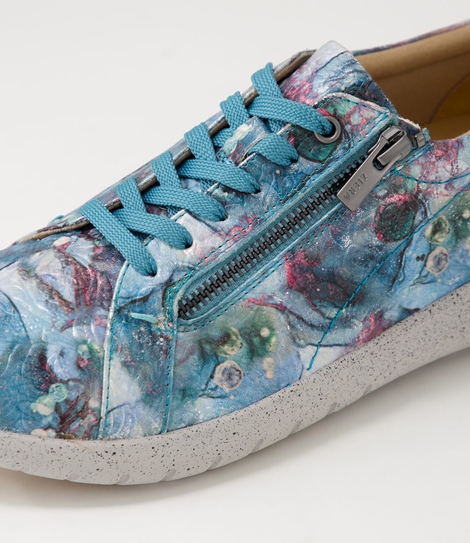 ZIERA SOLAR TEAL MULTI - Women sneakers - Collective Shoes 