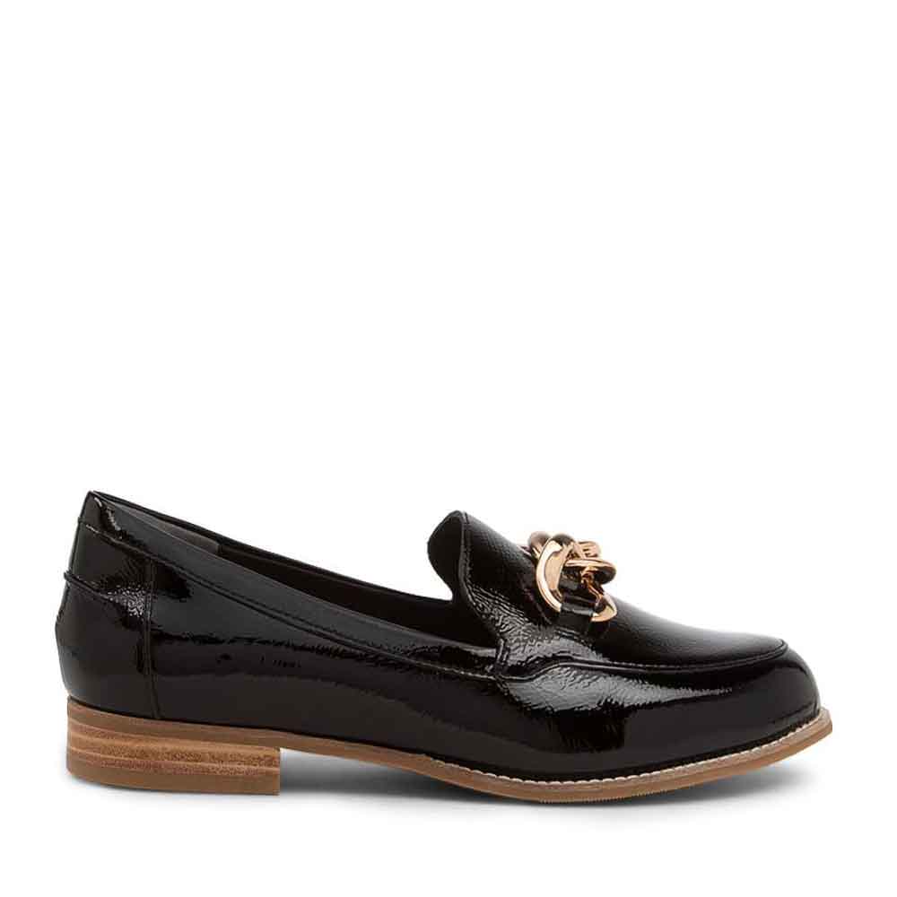 ZIERA TAMYA BLACK PATENT - Women Loafers - Collective Shoes 