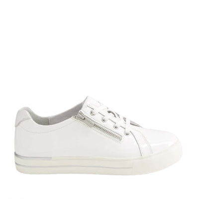 ZIERA AUDRY WHITE PATENT - Women sneakers - Collective Shoes 