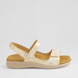 ZIERA BENJI Smudge Metal Almond - Women Sandals - Collective Shoes 