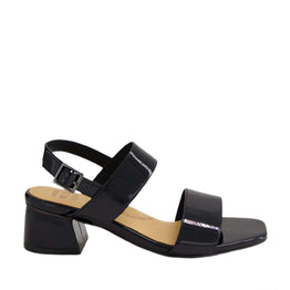 ZIERA CAITLAN BLACK PATENT - Women Sandals - Collective Shoes 