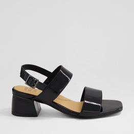 ZIERA CAITLAN BLACK PATENT - Women Sandals - Collective Shoes 