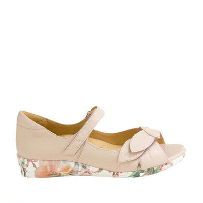 ZIERA DISCO NUDE BLUSH FLORAL - Women Sandals - Collective Shoes 