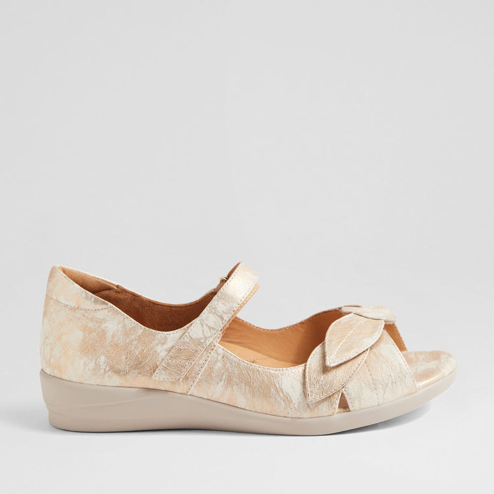 ZIERA DISCO SMUDGE METAL - Women Sandals - Collective Shoes 