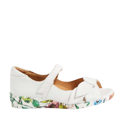 ZIERA DISCO WHITE BRIGHT FLORAL - Women Sandals - Collective Shoes 