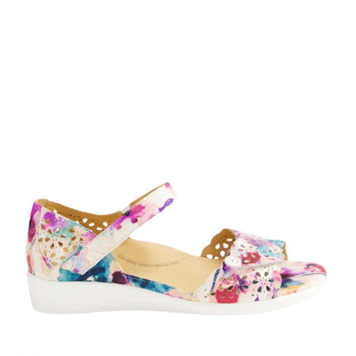 ZIERA DUSTY PANSY FLORAL - Women Sandals - Collective Shoes 