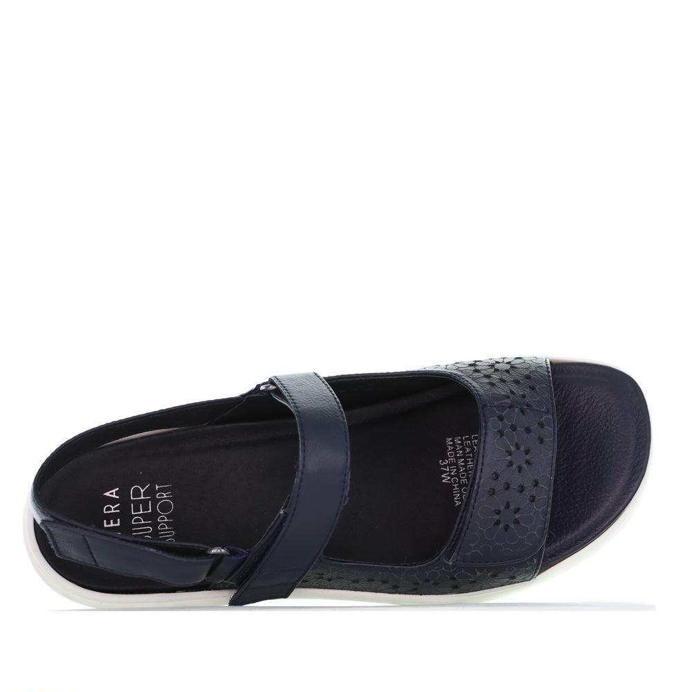 ZIERA MORIA NAVY - Women Sandals - Collective Shoes 