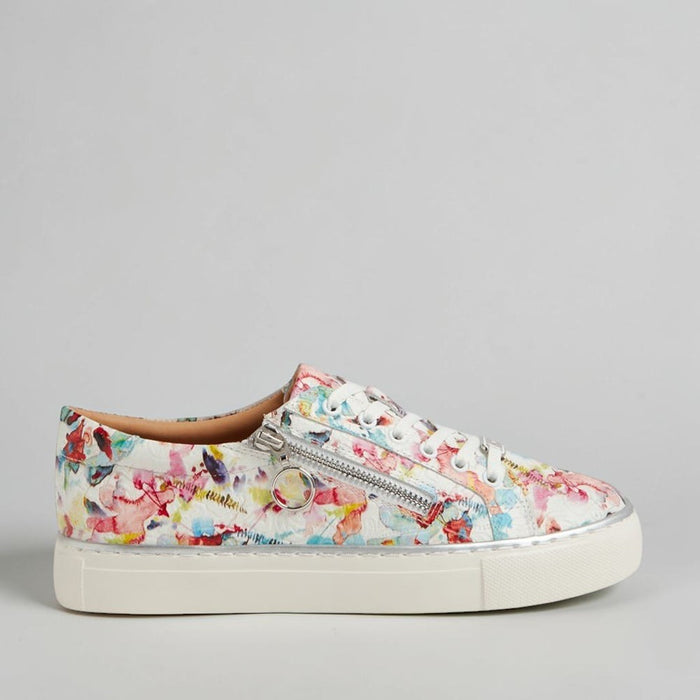 ZIERA PAMELA WHITE FLORAL EMBOSSED - Women sneakers - Collective Shoes 