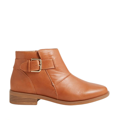 ZIERA SIDONY COGNAC - Women Boots - Collective Shoes 