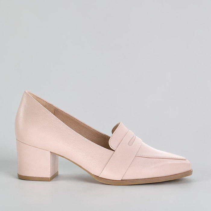 ZIERA VAMITY NUDE LEATHER - Women Heels - Collective Shoes 