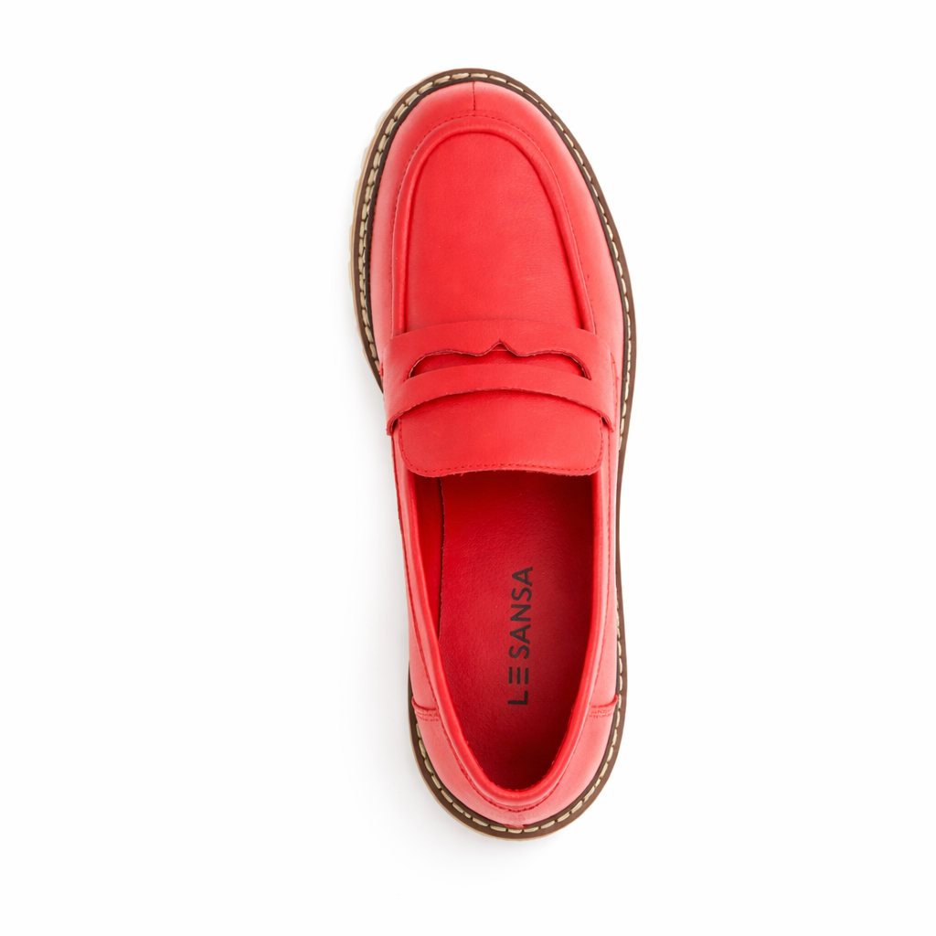 LE SANSA ZOEY RED - Women Loafers - Collective Shoes 