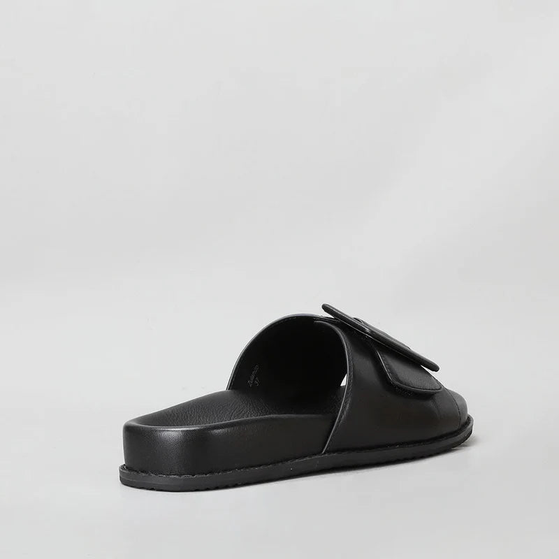 NAKED ARCHES  ZOLANDO BLACK - Women Slides - Collective Shoes 