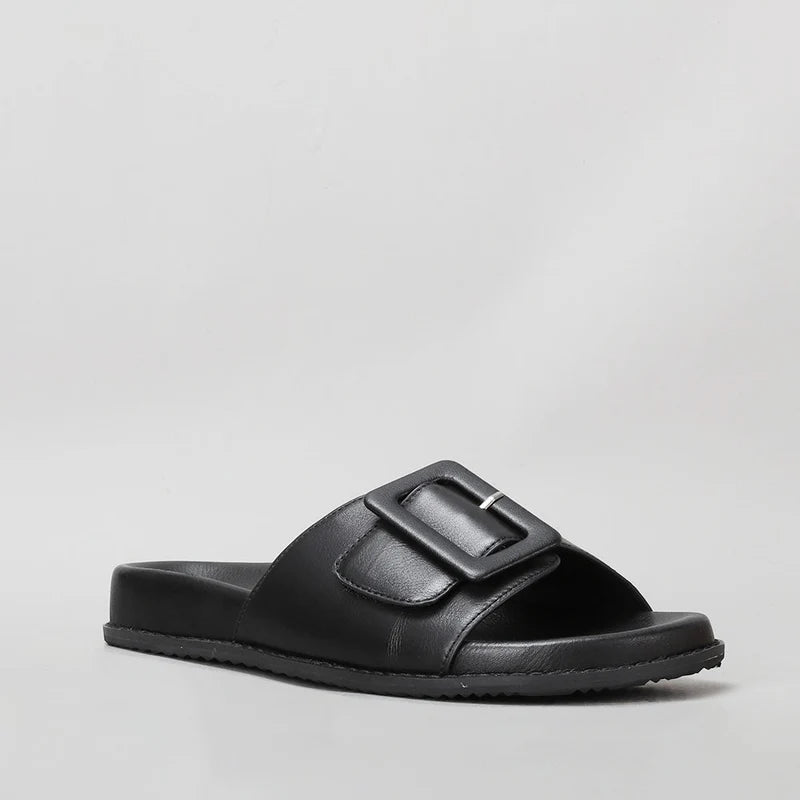 NAKED ARCHES  ZOLANDO BLACK - Women Slides - Collective Shoes 