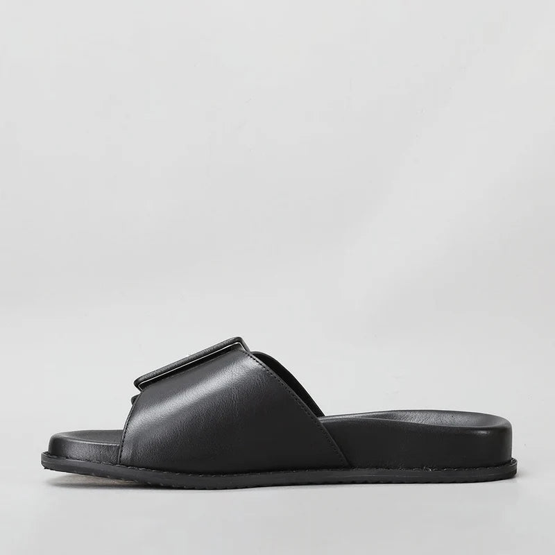 NAKED ARCHES  ZOLANDO BLACK - Women Slides - Collective Shoes 