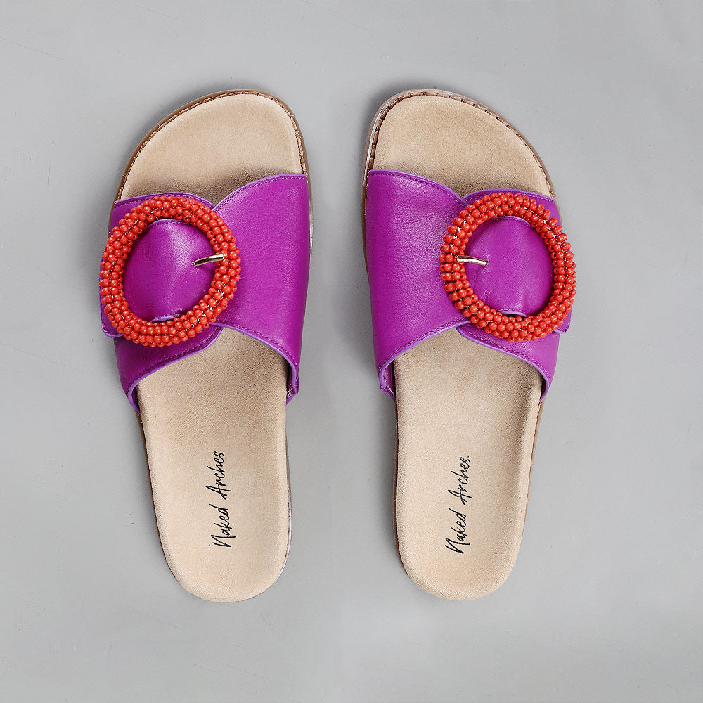 NAKED ARCHES ZOYA PURPLE - Women Slip On - Collective Shoes 
