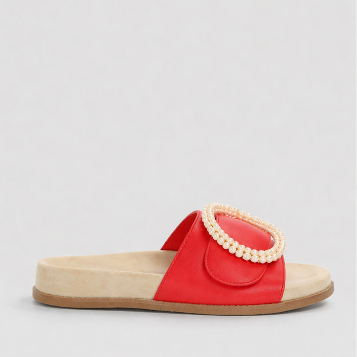 NAKED ARCHES ZOYA RED - Women Slip On - Collective Shoes 
