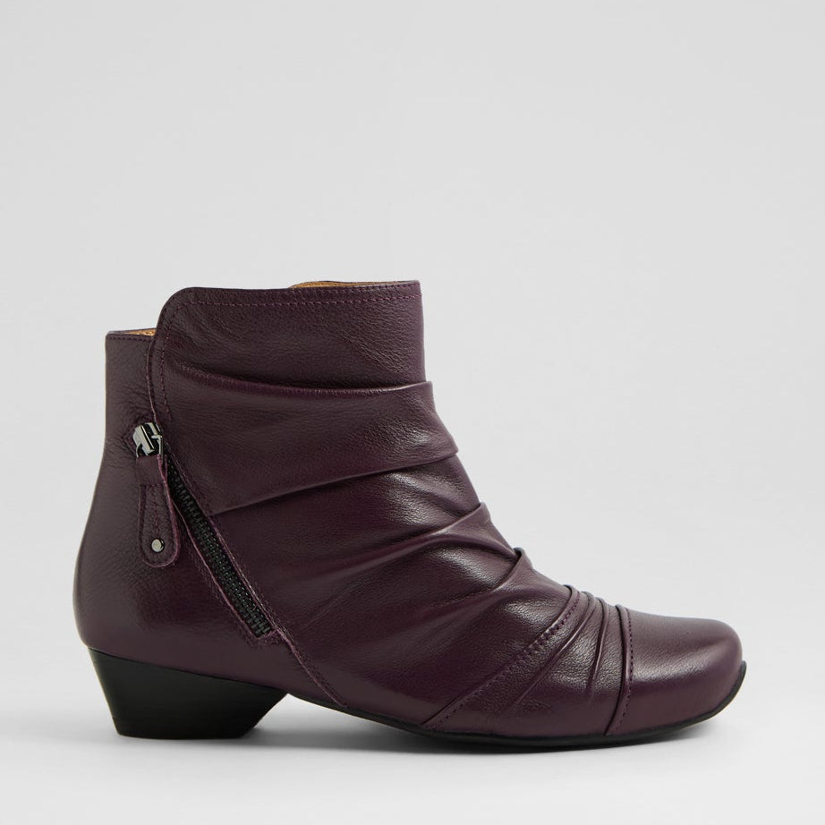 ZIERA CAMRYN AUBERGINE - Women Boots - Collective Shoes 