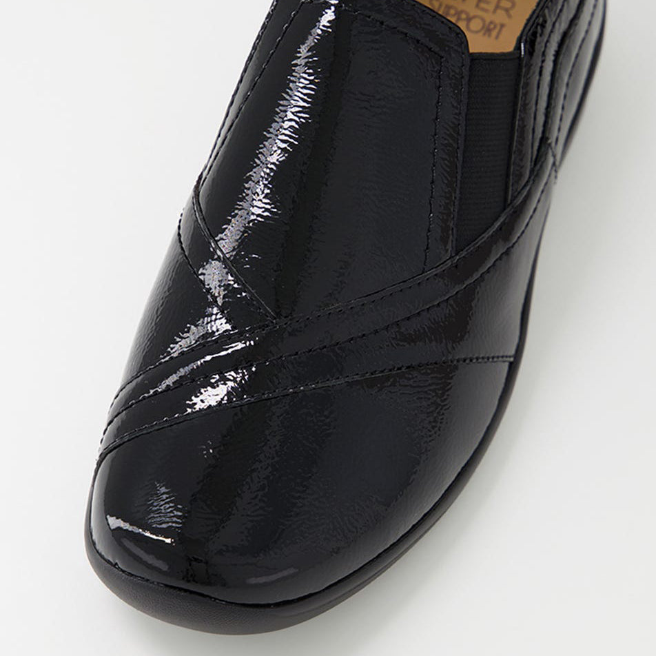 ZIERA JAVA BLACK PATENT - Women Casuals - Collective Shoes 