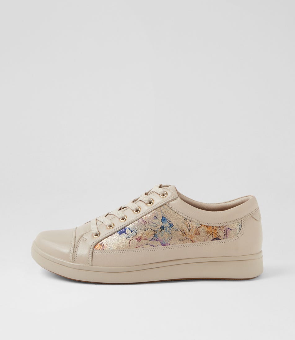 ZIERA DANNI ALMOND GOLD VINTAGE - Women sneakers - Collective Shoes 