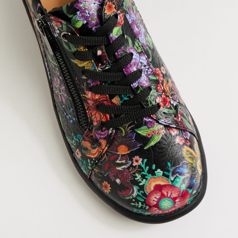 ZIERA SOLAR BLACK FLORAL - Women sneakers - Collective Shoes 
