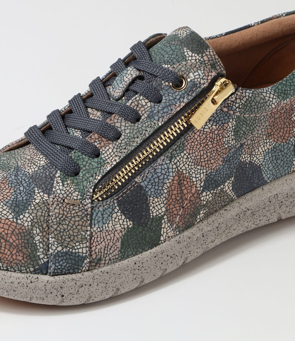 ZIERA SOLAR BLUE LEAF - Women sneakers - Collective Shoes 