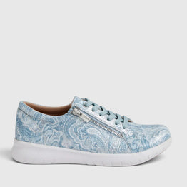 ZIERA SOLAR BLUE SILVER PAISLEY