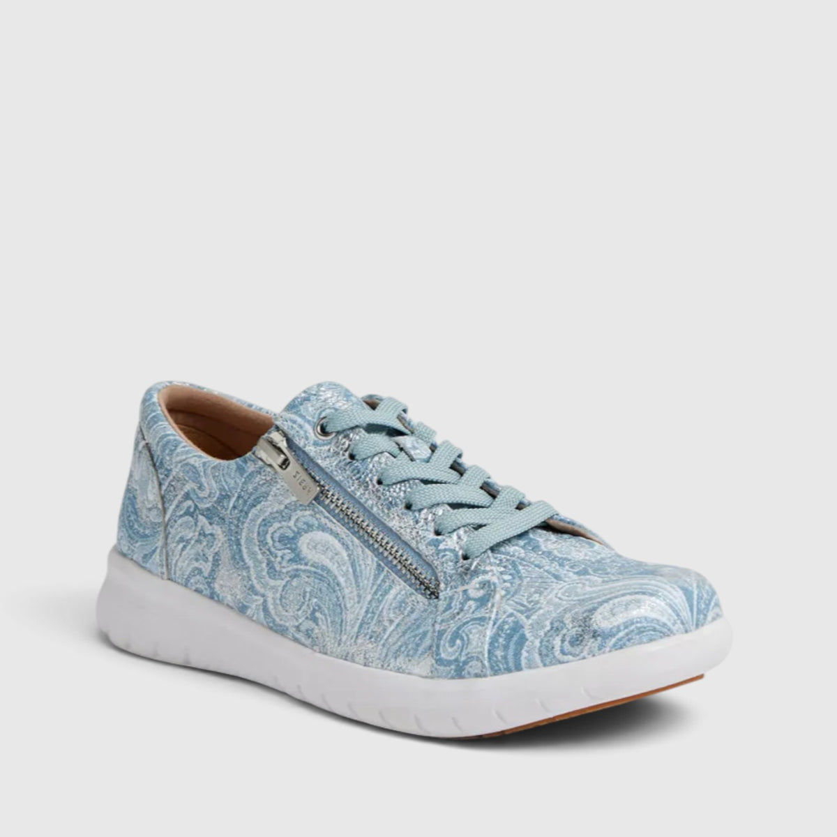 ZIERA SOLAR BLUE SILVER PAISLEY
