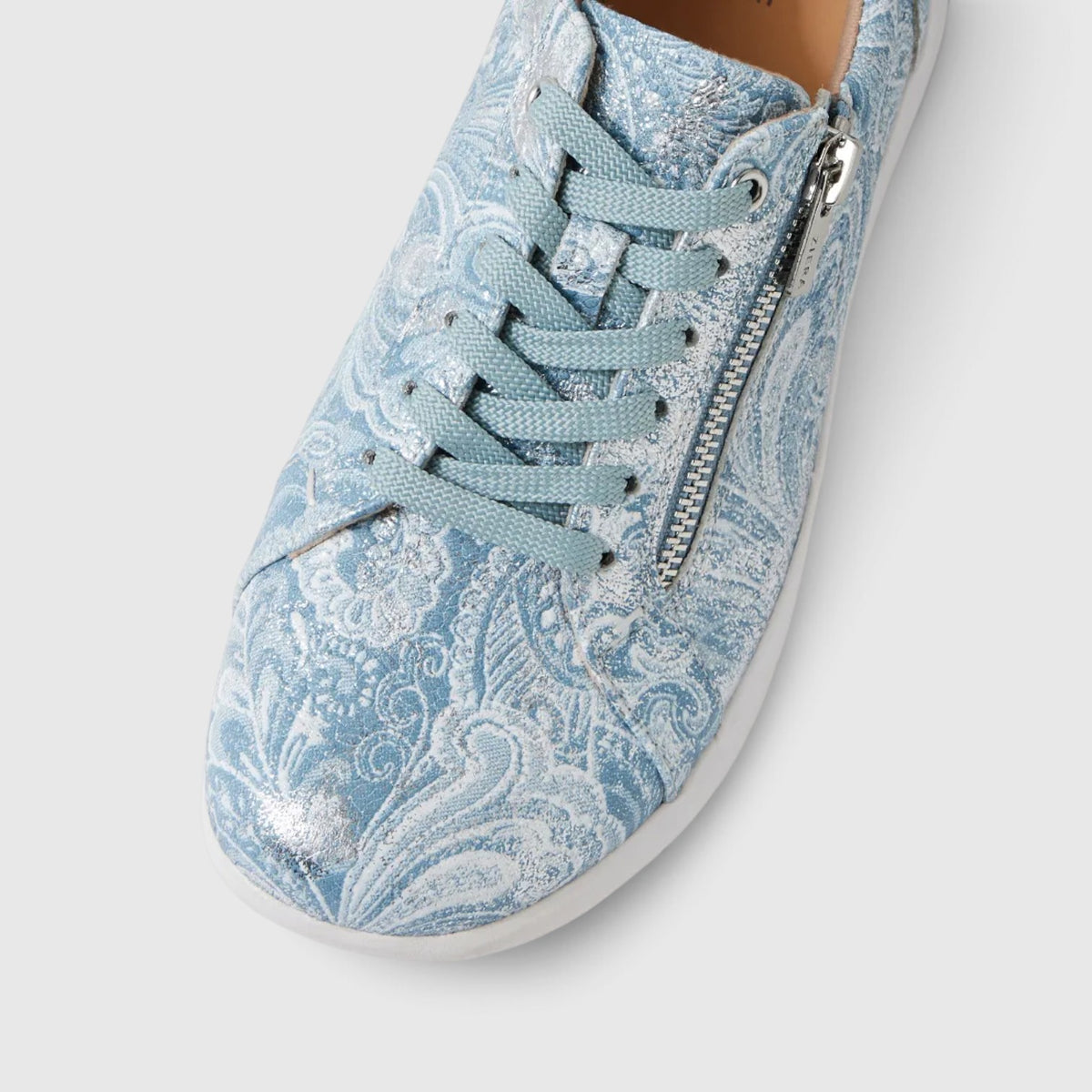 ZIERA SOLAR BLUE SILVER PAISLEY
