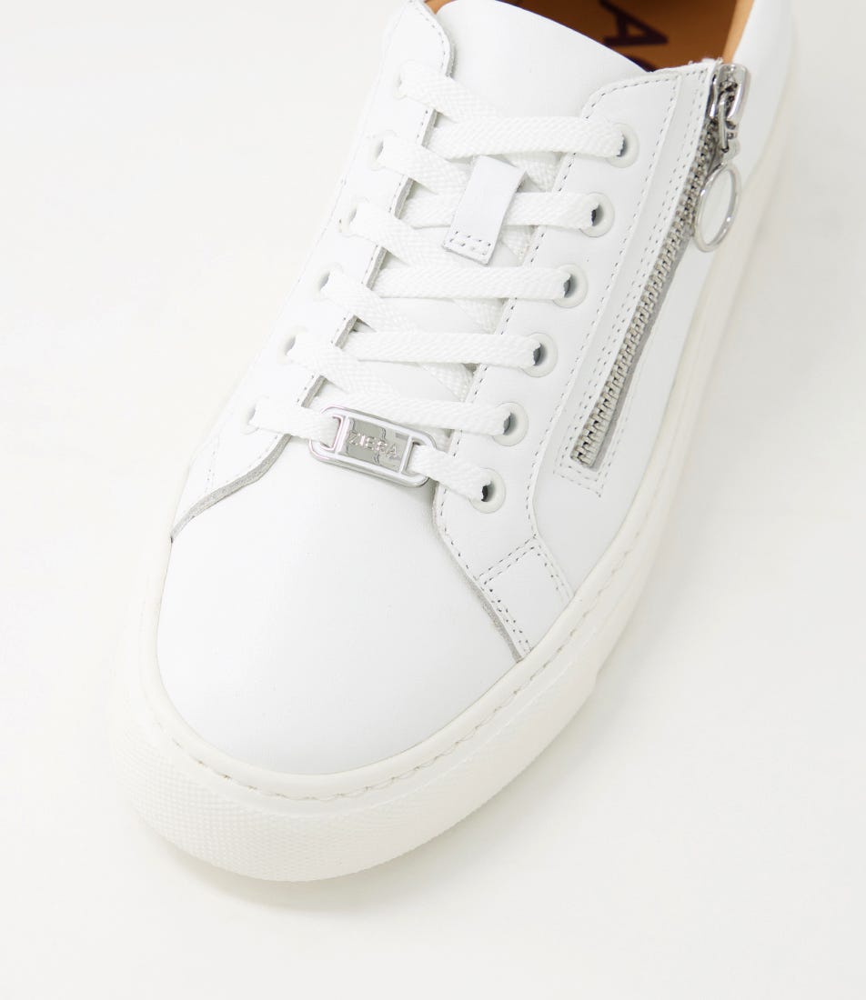 ZIERA PAMELA WHITE SILVER - Women sneakers - Collective Shoes 