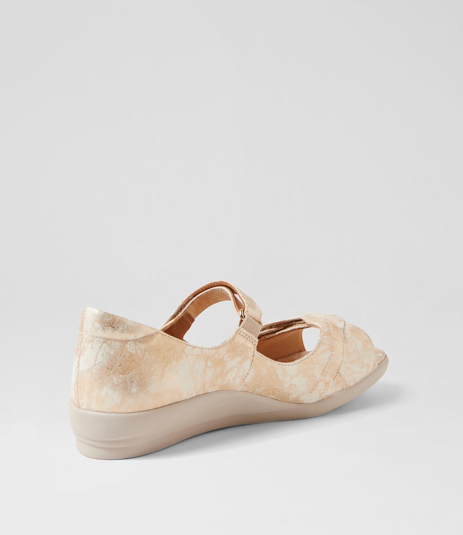 ZIERA DISCO SMUDGE METAL - Women Sandals - Collective Shoes 