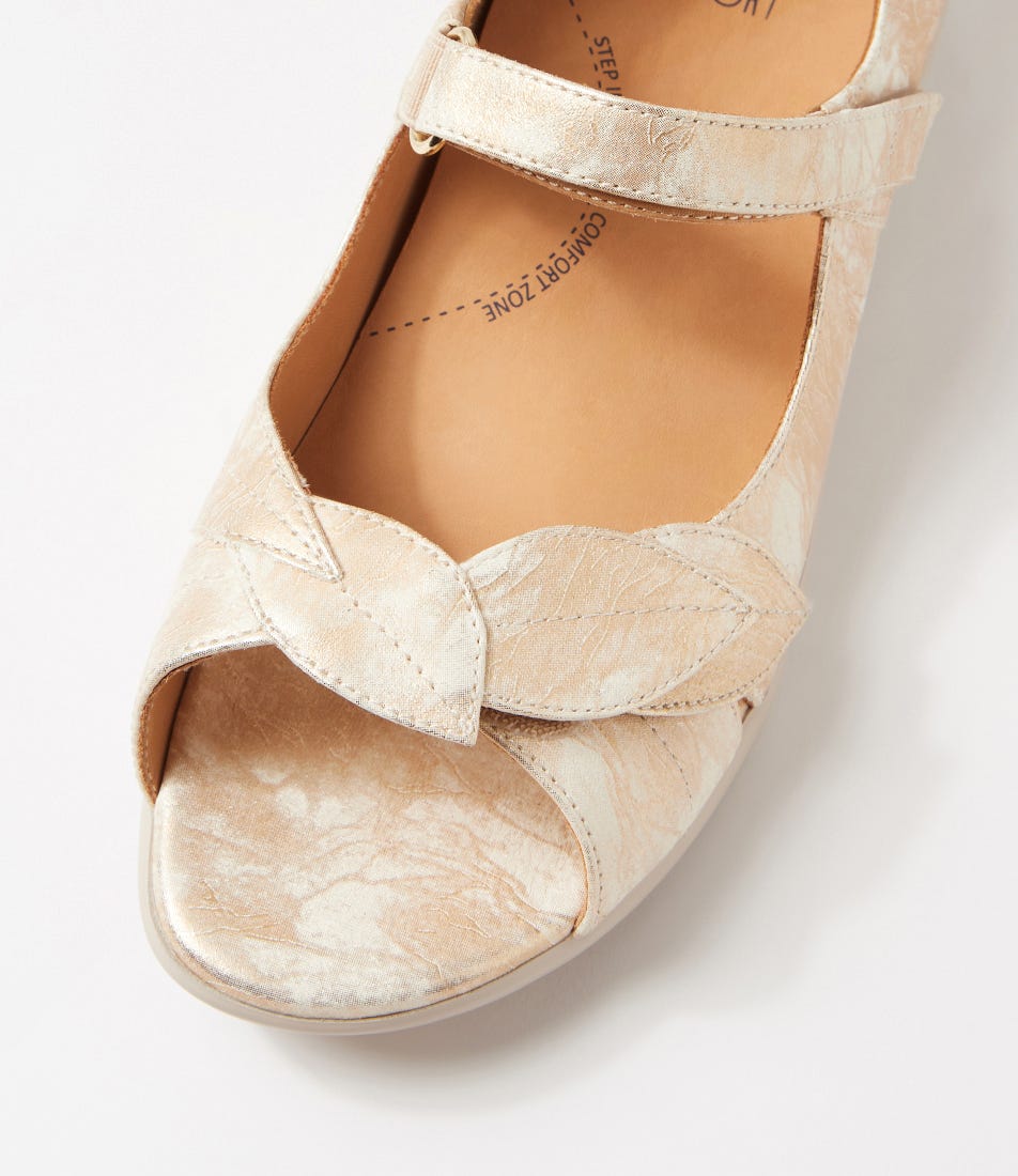 ZIERA DISCO SMUDGE METAL - Women Sandals - Collective Shoes 